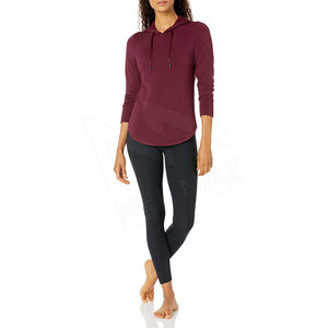 OEM personalizado Sudadera con capucha Puff estampado Crop Top algodón sudaderas con capucha mujer liso algodón mujeres Sudadera con capucha - Product Image 4