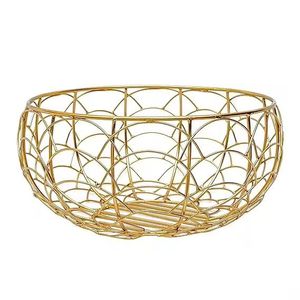 Round Indian Multifunction Gift Hamper Basket Round Indian Metal Sheet Metal Basket Return and Wedding - Product Image 1