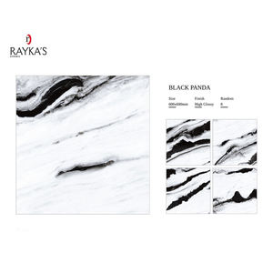 Baldosas de porcelana de Panda negro pulido de alto brillo 600x600MM - Product Image 1