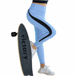 Leggings de sport taille haute pour femme, respirants, extensibles, en nylon et élasthanne, coupe ajustée, pour yoga et fitness - Product Image 6