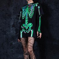 Camisetas de Halloween personalizadas impresas en 3D-Diseños vibrantes personalizados para eventos de Halloween Fiestas temáticas y ropa informal de temporada