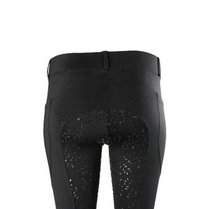 Pantalones de Montar de Lona de Alta Calidad, Transpirables, con Estampado, MOQ Bajo, para Mujer, Cintura Elástica, Color Negro - Product Image 6