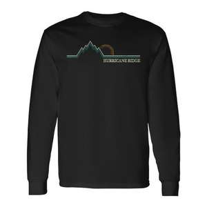 Camiseta retro de manga larga pequeña de Hurricane Ridge para el Parque Nacional Olímpico de Washington - Product Image 1