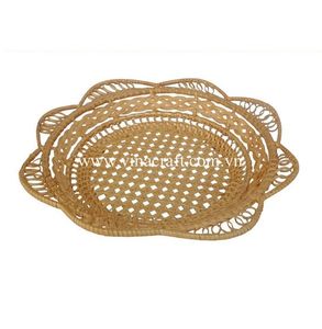 100% naturel écologique personnalisable rotin bambou corbeille de fruits cuisine ou usage domestique plateau de rangement - Product Image 1