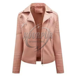 Chaquetas de cuero puro Reversible para mujer, técnica bordada sólida multicolor, PU, piel de oveja, cremallera, Logo, accesorio de invierno - Product Image 5