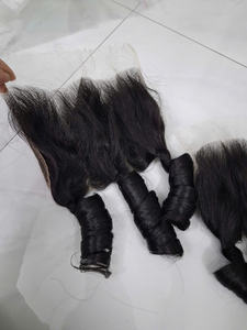 Fungmi ส่วนต่อขยายเวียดนามสำหรับผู้หญิงขนาด13X6ลูกไม้ด้านหน้า5x5ปิดกระดูกสีน้ำตาลตรงโปร่งใสเด้งได้ - Product Image 2