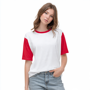 Baggy Women T Shirts Summer Drop Shoulder Tee Ladies Crew Neck Lightweight Oversize Tee Shirts Women's - Product Image 3