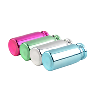 Ensemble de flacons de voyage en verre et métal colorés, contenants cosmétiques rechargeables anti-fuite pour le rangement des articles de toilette et des soins de la peau