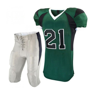Fabricant d'usine, uniforme de football américain à manches courtes respirant personnalisé avec un design moderne, polyester de haute qualité - Product Image 1