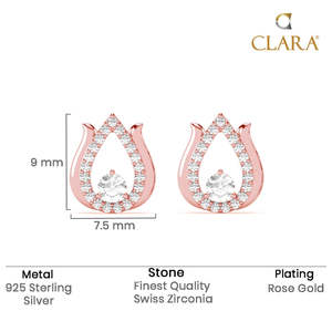 Compre Pendientes de Plata de Ley 925 de Primera Calidad para Mujeres y Niñas, Chapados en Oro, con Forma de Gota de Agua y Flor, con Perla como Piedra Principal - Product Image 5