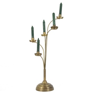 Ensemble de bougeoirs coniques en fer forgé à la main, style minimaliste, noir mat, hauts, pour décoration de maison moderne, mariage - Product Image 3