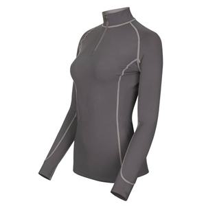 Haute qualité femmes équitation demi fermeture éclair chemise Design à la mode séchage rapide manches longues en gros vêtements équestres Horsekraft - Product Image 2