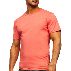 Nuevas Camisetas de Manga Corta de Algodón Orgánico para Hombre, Cuello Redondo, Ajuste Delgado, Impresión de Logotipo Simple, Directo de Fábrica 2026, Servicio OEM - Product Image 4