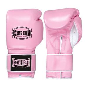 Guantes de boxeo de cuero de vaca OEM para entrenamiento de combate Muay Thai Kickboxing MMA Punzonado - Product Image 1