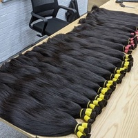 Pelo vietnamita a granel precio al por mayor 100% cabello humano natural de Vietnam prestigiosa fábrica Paquete de pelo de muestra gratis