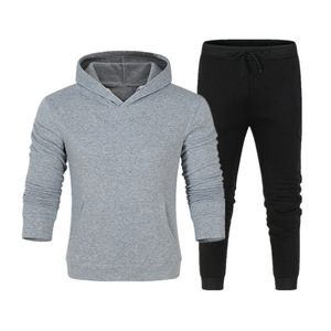 Chándal ajustado de moda para hombre, ropa de entrenamiento transpirable con cremallera para invierno, conjuntos de sudadera con patrón sólido - Product Image 5