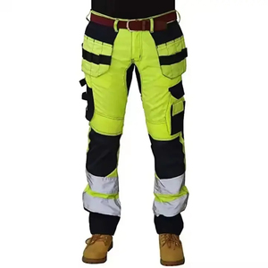 Pantalones de Trabajo de Seguridad de Alta Visibilidad, Ligeros, Unisex, Certificados CE, Transpirables, de Poliéster, de Alta Calidad, Personalizados para Carretera - Product Image 3