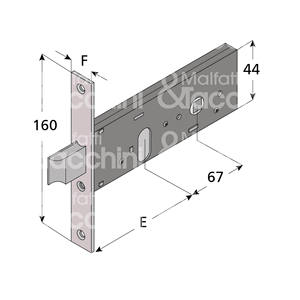 สายล็อค2รอบพร้อมสลักในตัวไม่รวมกระบอกรูปไข่ - Product Image 1
