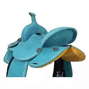 Selle d'équitation légère de vente directe d'usine 100% selle d'équitation de couleur unie en cuir véritable à vendre - Product Image 2