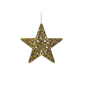 Arbre de noël en argent fini Antique, pendentif en métal, étoiles fabricant, nouveau Design, ornements d'arbre de noël - Product Image 3