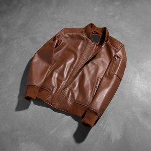 Chaqueta de Cuero Genuino de Primera Calidad para Hombre, Tallas Personalizadas, Estilo Vintage, Opción de Logotipo Frontal, Chaqueta de Cuero de Talla Grande para Hombre - Product Image 6