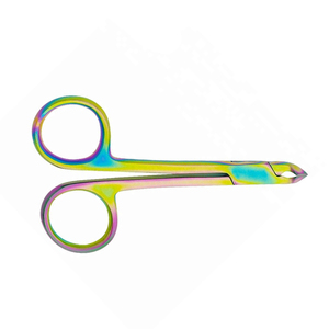High Quality Titanium Color Stainless Steel Manicure <b>Nail</b> Nipper with <b>Scissor</b> Style Handle Beauty Logo <b>for</b> Baby Finger Use - Product Image 1