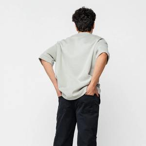 Microfibre personnalisée Street Wear T-shirt surdimensionné à épaules tombantes T-shirt personnalisé de haute qualité chemises lourdes pour hommes - Product Image 5