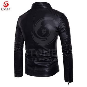 Article premium le plus populaire 100% cuir véritable Top vente Vêtements personnalisés Veste en cuir pour hommes. - Product Image 3