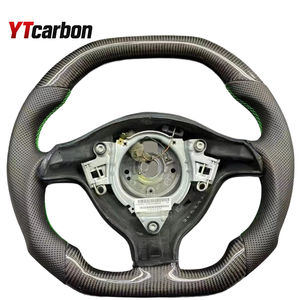 Volante Deportivo Personalizado YTcarbon para Seat Leon MK1 <span class=keywords><strong>Toledo</strong></span> con LED, Fibra <span class=keywords><strong>de</strong></span> Carbono Negra y Cuero Perforado - Product Image 2