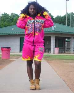 ชุดวอร์มผ้าฝ้ายทั่วไปสำหรับทุกเพศเสื้อกันหนาวมีฮู้ดพิมพ์ลายเปลวไฟด้านหน้าสำหรับฤดูหนาว - Product Image 6