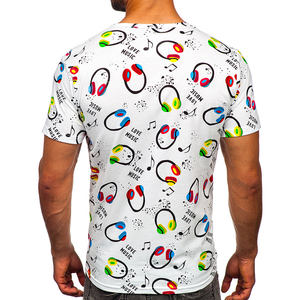 2025 nouveau t-shirt pour hommes de haute qualité par sublimation décontracté surdimensionné t-shirt blanc personnalisé t-shirt pour hommes - Product Image 2