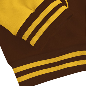 Iota Phi Theta Greek 1963 Varsity Jacket Letterman Jacket Brown Gold Fraternity Apparel Premium Campus Outerwear Style - Product Image 5