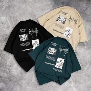 Camiseta de Gran Tamaño de Alta Calidad 100% Algodón de Punto para Hombre, 220 Gramos, Peso Pesado, Talla Personalizada, Secado Rápido, Anti-Pilling - Product Image 6