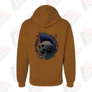 Sudadera con capucha lisa de algodón con logotipo impreso personalizado 2025 para hombre, ropa de calle bordada para invierno, venta al por mayor - Product Image 2