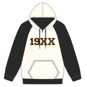 Sudadera con Capucha Bordada Alpha APA, Premium, Neutral y Negra, Mangas Raglán, Ropa de Fraternidad Griega, Divine Nine, Año de Fundación 190X - Product Image 2