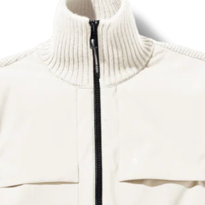 Veste tactique hybride pour homme, fermeture éclair sur le devant, poche utilitaire, design tricoté au dos, style décontracté chic, couche extérieure - Product Image 2