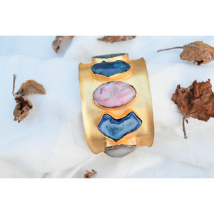 ลูกปัดทองเหลืองชุบทองสำหรับเด็กหญิงและสตรีกึ่งมีค่าทำด้วยมือขายส่ง - Product Image 2