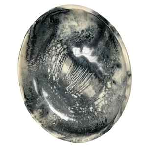 Bol en résine artisanal de forme ronde, bol en céramique sculpté, bol de service jetable écologique, ensemble de bols de style américain, cadeau d'affaires - Product Image 2