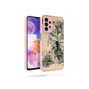 Funda de silicona brillante con patrón de la serie Nora, con protección para cámara, para Samsung Galaxy A23, acabado electrochapado especial, suave. - Product Image 2