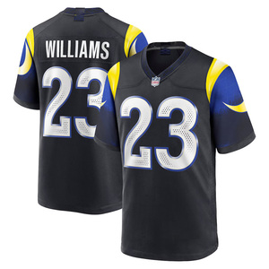 Venta al por Mayor de Camisetas de Fútbol Americano Cosidas Nuevas de la Mejor Calidad, Uniforme de Fútbol Americano Cosido del Equipo Rams para Hombre - Product Image 6