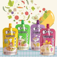 Pochettes souples personnalisées à bec verseur avec impression offset en PE pour emballage de ketchup, jus et sauces
