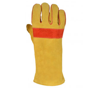 Nouveau 2025 Meilleure qualité Personnalisé pas cher prix haute qualité Hommes Meilleurs gants de soudage Gants de travail d'hiver avec cuir de vache fendu - Product Image 3