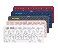 Clavier ergonomique russe personnalisé pour PC et mobile pour Logitech K380 pour le bureau et les jeux Connectivité sans fil BT avec ordinateur portable iPad Ta