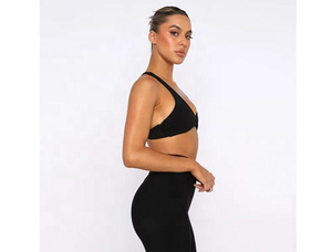 Sujetador deportivo para mujer con logotipo personalizado, precio de reventa de alta calidad, ropa deportiva para gimnasio, ropa deportiva ligera y transpirable de talla grande para mujer - Product Image 2