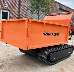 Chariot à benne basculante sur chenilles 1100 lb 2024, mini-dumper sur chenilles, équipement de construction hydraulique - Product Image 3