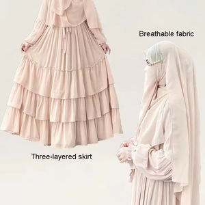 Dernier design de vêtements islamiques traditionnels musulmans Abaya pour femmes, modèles d'Abaya élégants, kaftan traditionnel - Product Image 3