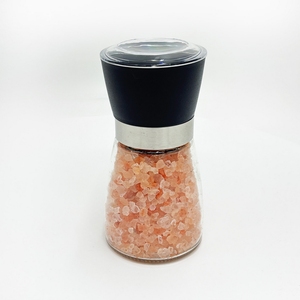 Macinino per Sale Rosa dell'Himalaya Grezzo 200g, Vetro e Acciaio, Prodotto in Pakistan, Set Macinino per Pepe per Uso Domestico, Confezionato in Scatola - Product Image 1