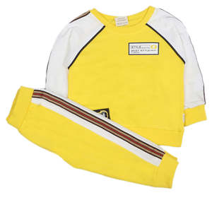 Traje de 2 Piezas de Manga Larga para Niños - Amarillo - Product Image 3