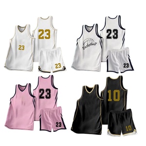 Conjunto de Uniforme de Baloncesto Personalizado con Logotipo, 100% Poliéster, Color Blanco y Dorado, Impresión de Números, Manga Corta, Uniforme Deportivo para Equipo, Nombre del Equipo - Product Image 3