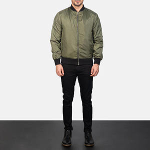 Veste bomber en satin vert, broderie personnalisée, prix de gros, meilleure qualité, saison hivernale, veste bomber en satin au Pakistan - Product Image 4